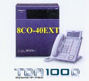 Tổng đài điện thoại Panasonic KX-TDA100DBP 8 trung kế- 40 máy nhánh